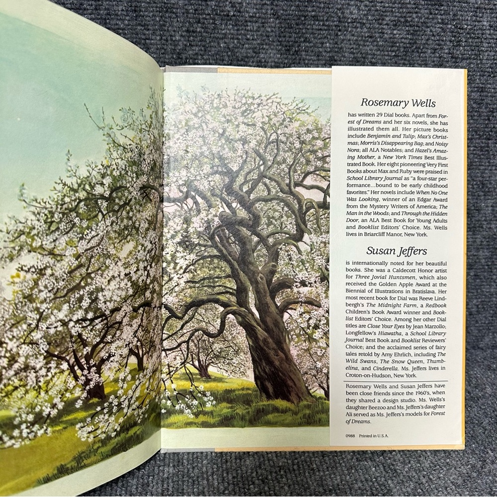 Forest of Dreams FIRST edition with DJ 1988 by Rosemary Wells and Susan Jeffers - Picture 13 of 14